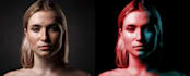 retouching and dual lighting your photo