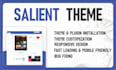 do salient theme customization, bug fixing, mobile responsiveness