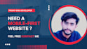 build your mobile first website as a front end developer