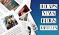 write SEO optimized anime recaps, articles and blog posts