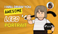 draw a custom lego minifigure from your photo in 24 hours