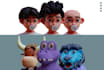 make cartoon avatar 3d nft art collection