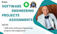 write software engineering and bscs projects and assignments