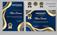 design certificate templates, diploma or award certificate