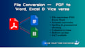 do the conversion of pdfs into excel spreadsheet