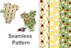 design custom seamless repeat pattern for fabric or wallpaper