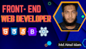 your front end web development in react js
