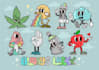 create retro vintage cartoon character design for you