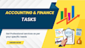 assist you with accounting and finance tasks in excel