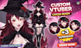 design vtuber avatar model, live2d with rigging, anime furry fursona finfiworks