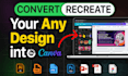recreate, ai, indesign,figma to editable canva templates in 24 hrs