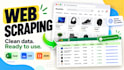 do web scraping and data extraction into clean excel or CSV files
