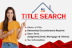 do title search, chain of title, liens report