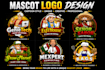 premium mascot logo design
