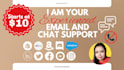 provide part time customer service via email and chat support only