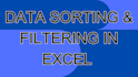 sort, split and filter excel spreadsheet in required format