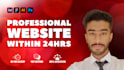 design website with html, css, bootstrap in 24h