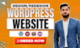make wordpress website or redesign, create, website development using elementor