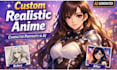 create custom realistic anime characters using midjourney ai art