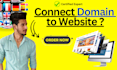 connect domain to website, shopify, wix ect