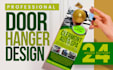 design amazing door hanger within 24 hours