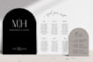 design wedding sign, seating chart, bar menu, timeline bundle
