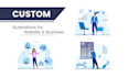 design business, app or web illustration