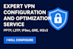 configure and optimize VPN services pptp l2tp ipsec gre ikev2