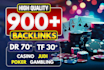 do DR 70 tf 40 dofollow backlinks