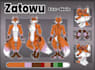 draw a reference sheet for your furry fursona character