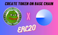 create token on base chain like pepe
