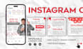 design carousel posts for instagram, facebook, store page