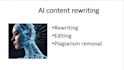 do ai content editing rewriting and plagiarism removal