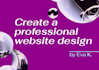 create a professional figma UI UX landing website design