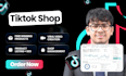 set up your tiktok shop, affiliates and ads