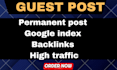 do publish guest post article provides backlinks services