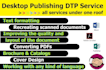 offer professional dtp desktop publishing services