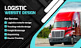 design logistics website, trucking, freight broker, cargo website