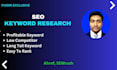 do advanced keyword research for organic traffic using ahrefs and semrush