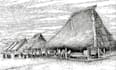 sketch a traditional indonesian house