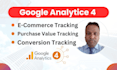 setup google analytics 4, ga4 ecommerce tracking via GTM