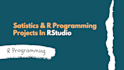 do statistics, r programming, r studio projects