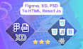 convert figma to react PSD xd to HTML CSS figma to HTML responsive website