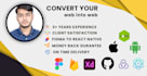 be your front end web developer using react js, next js, html, css