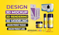 do product rendering and modeling, 3d product design, 3d mockup