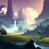 design a fantasy environment landscape