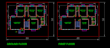 house plan elevation isometric