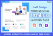 design a professional website landing page using HTML5 and CSS