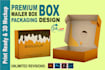 do subscription box, packaging box, mailer box, shipping box with 3d mockup