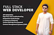 be your full stack web developer in PHP laravel, codeigniter